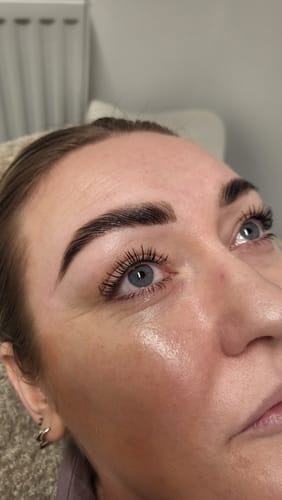 Customer photo review of Cysteamine Brow & Lash Lamination Sample - 1,2 & 3 Step