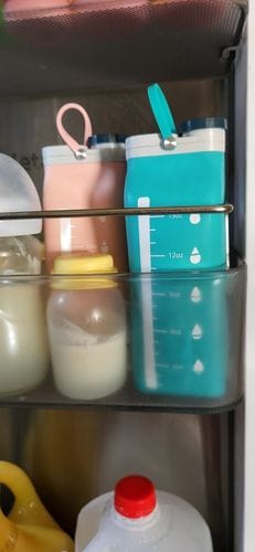 Customer photo review of Junobie Liquid Gold Reusable Milk Storage Boxes
