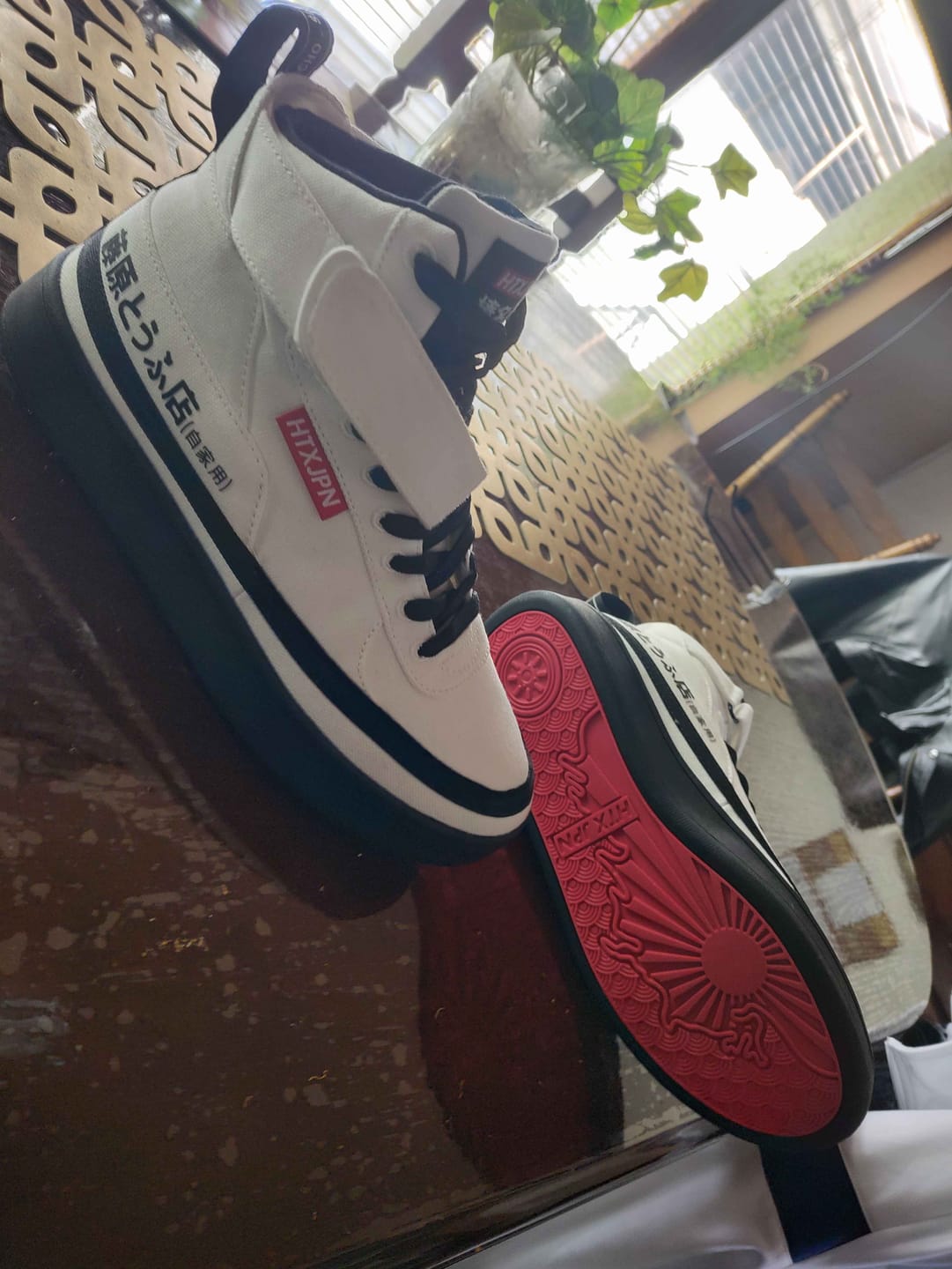 Customer photo review of HTXJPN Fuji3 High Top Sneakers