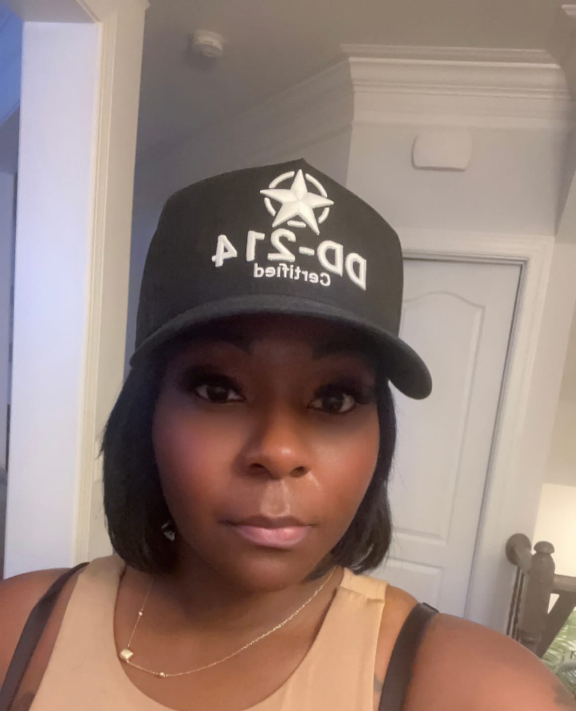 Customer photo review of Veterans Honor Snapback - (Black & White)