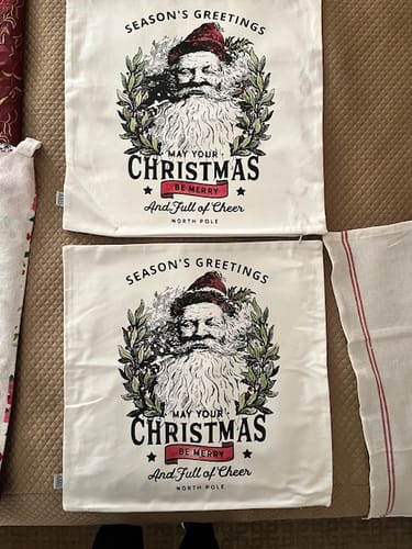 Customer photo review of Saint Nick Pillow Case Kit