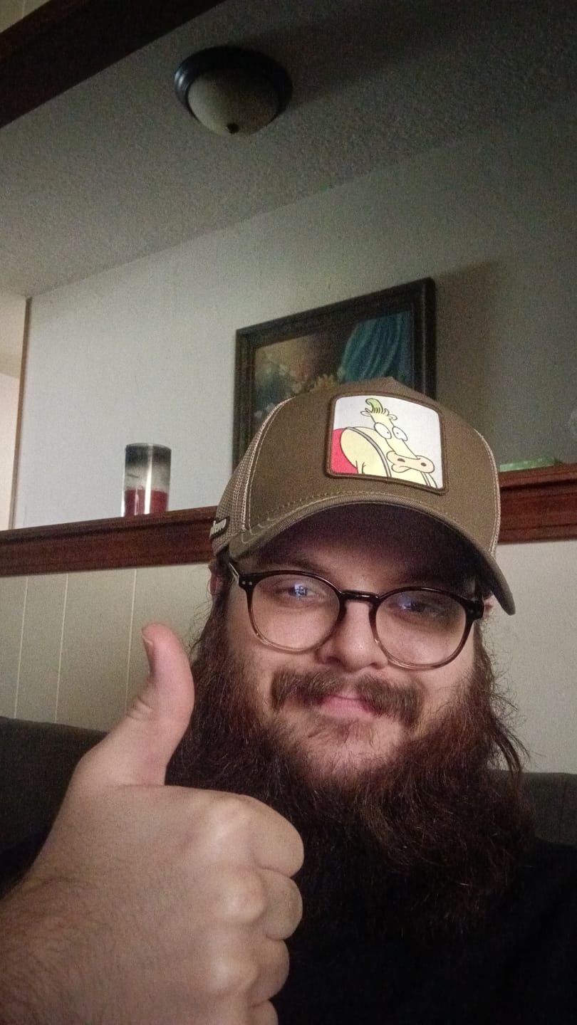 Customer photo review of OVERLORD X Rocko's Modern Life: Heffer Trucker Cap