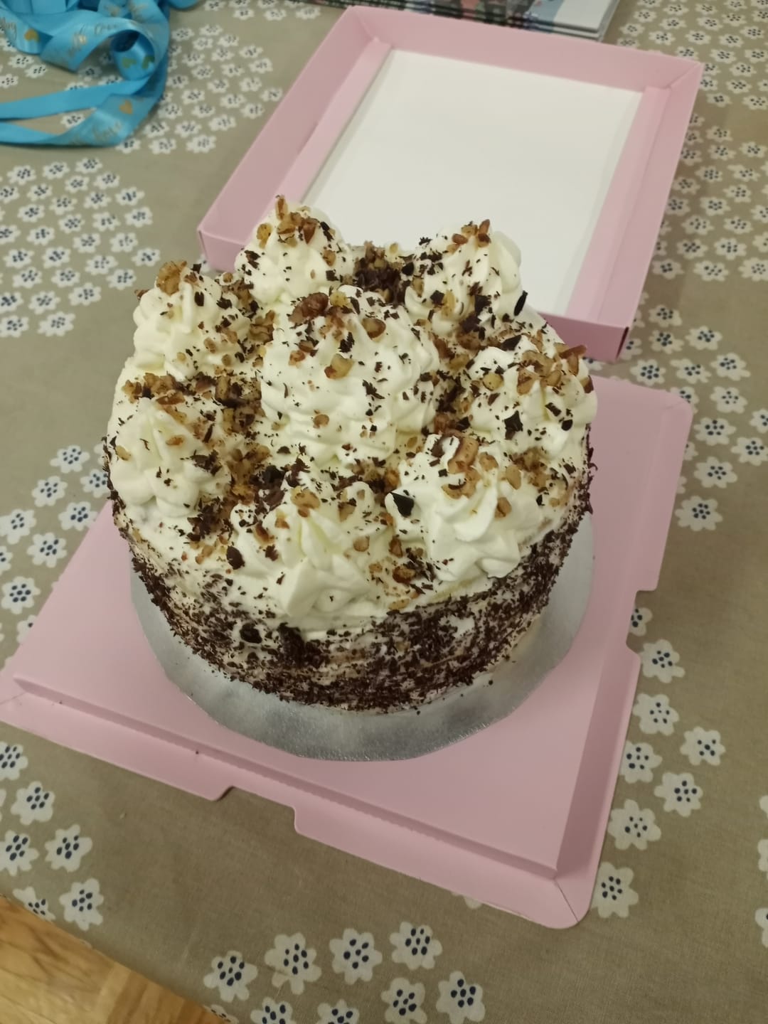 Customer photo review of Keto Buttercream Pecan Bliss Chaffle Cake