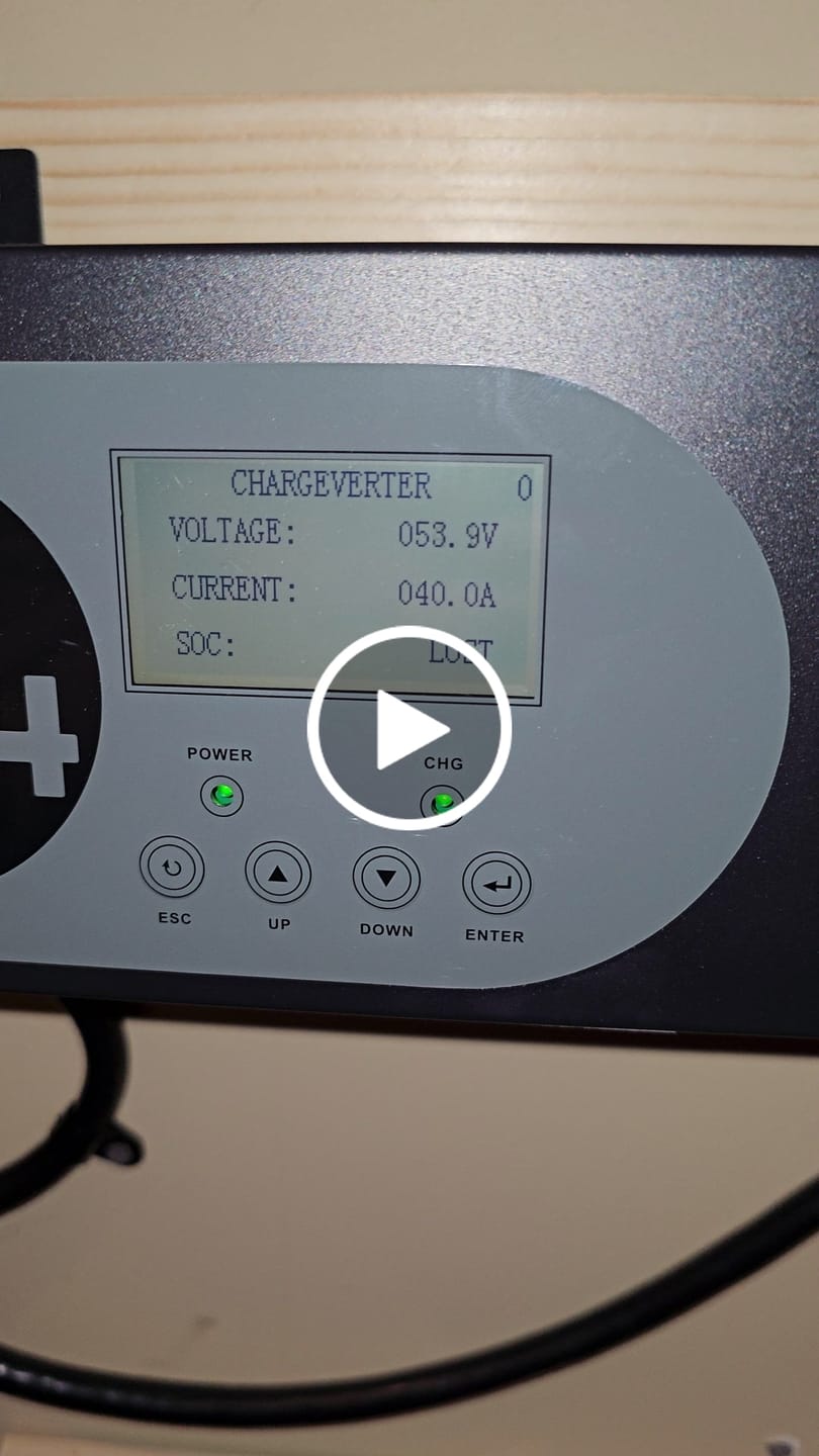 Customer video review of EG4 Chargeverter - GC | 48V 100A Battery Charger 5120W Output | 240/120V Input