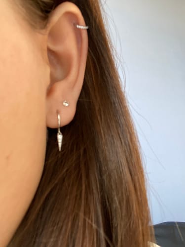 Customer photo review of Spikes Ohrringe