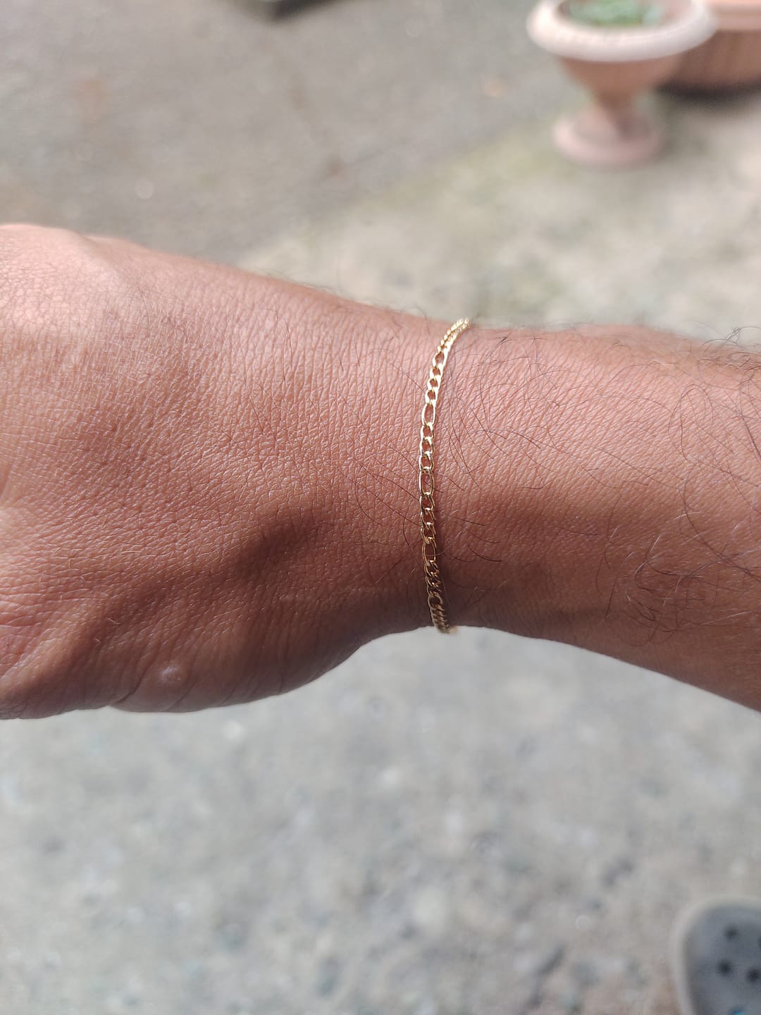 Customer photo review of Pulseras Figaro en Oro laminado 18k Para Pareja