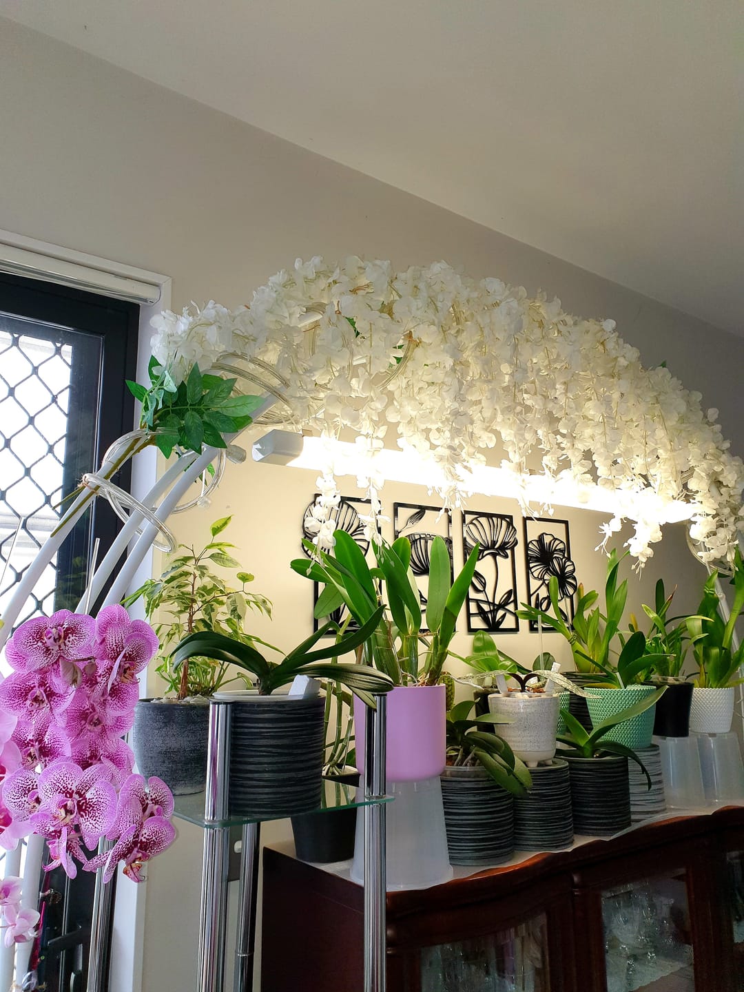Customer photo review of Four Piece Flower Wall Art Set
