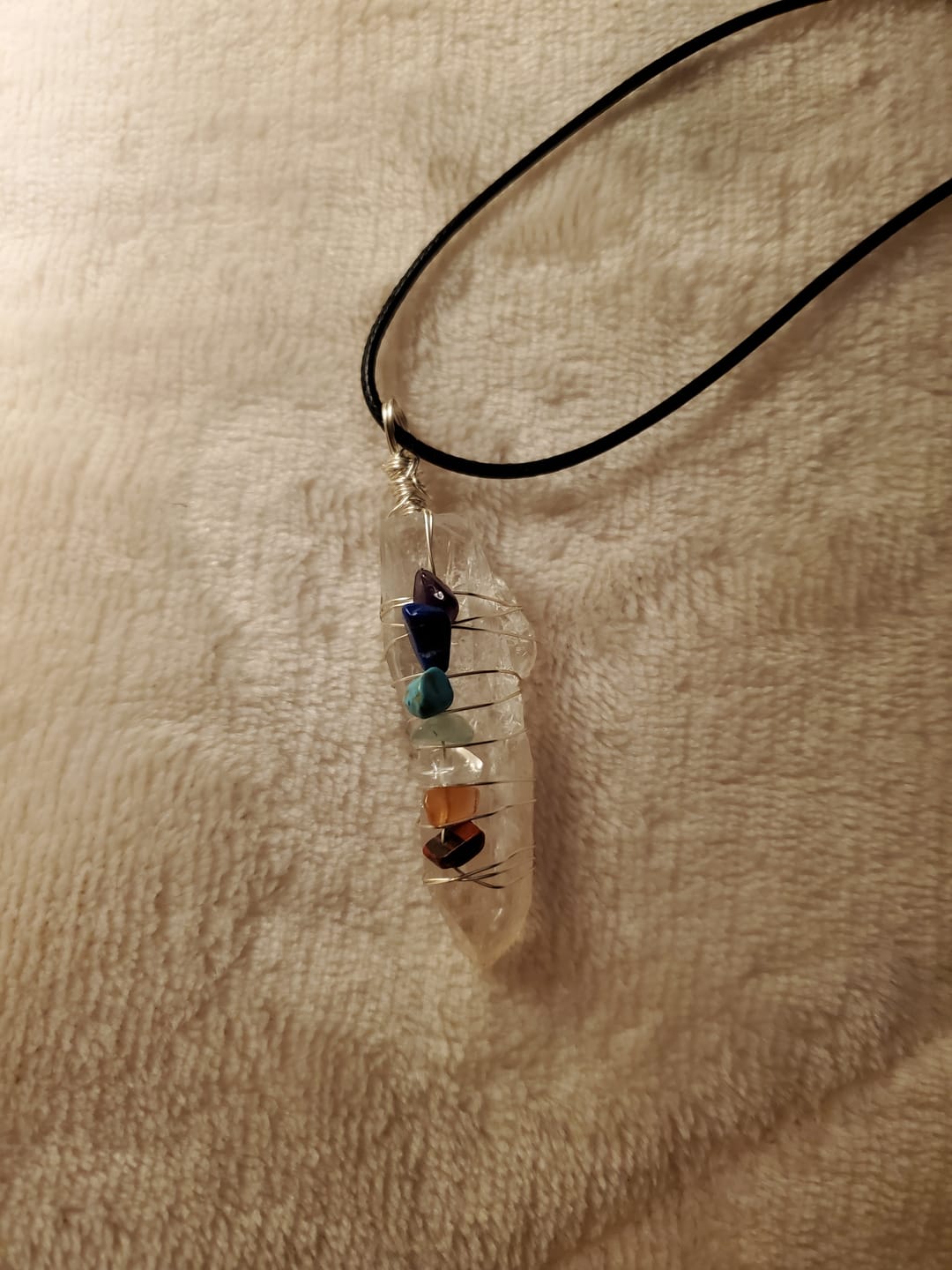 Customer photo review of 7 Chakra Energy Pendant