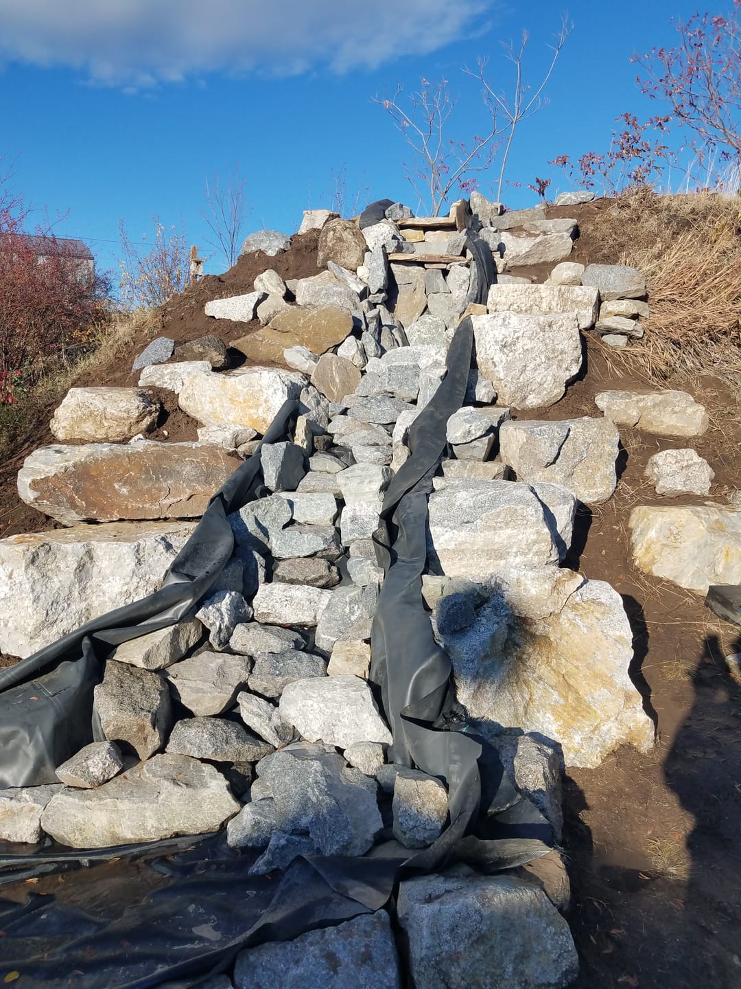 Customer photo review of Medium Pondless Waterfall Kit 20" Waterfalls with 20' Stream - Marlin Series Ultimate