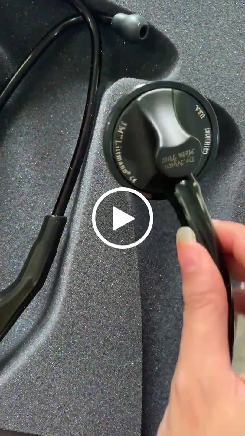 Customer video review of Littmann Master Cardiology Stethoscope: Black & Smoke Finish 2176