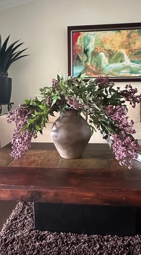 Customer photo review of Faux Dusty Plum Stem