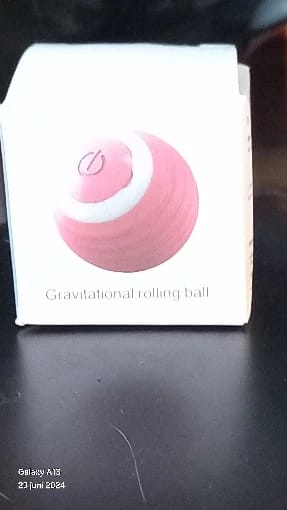 Customer photo review of Cat Interactive Electronic Automatic Rolling Magic Ball Toy: Self-moving Kitten Electric Ball for Cat Training