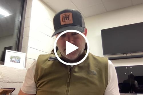 Customer video review of Custom Leather Patch Hats Richardson 112 Laser Engraved