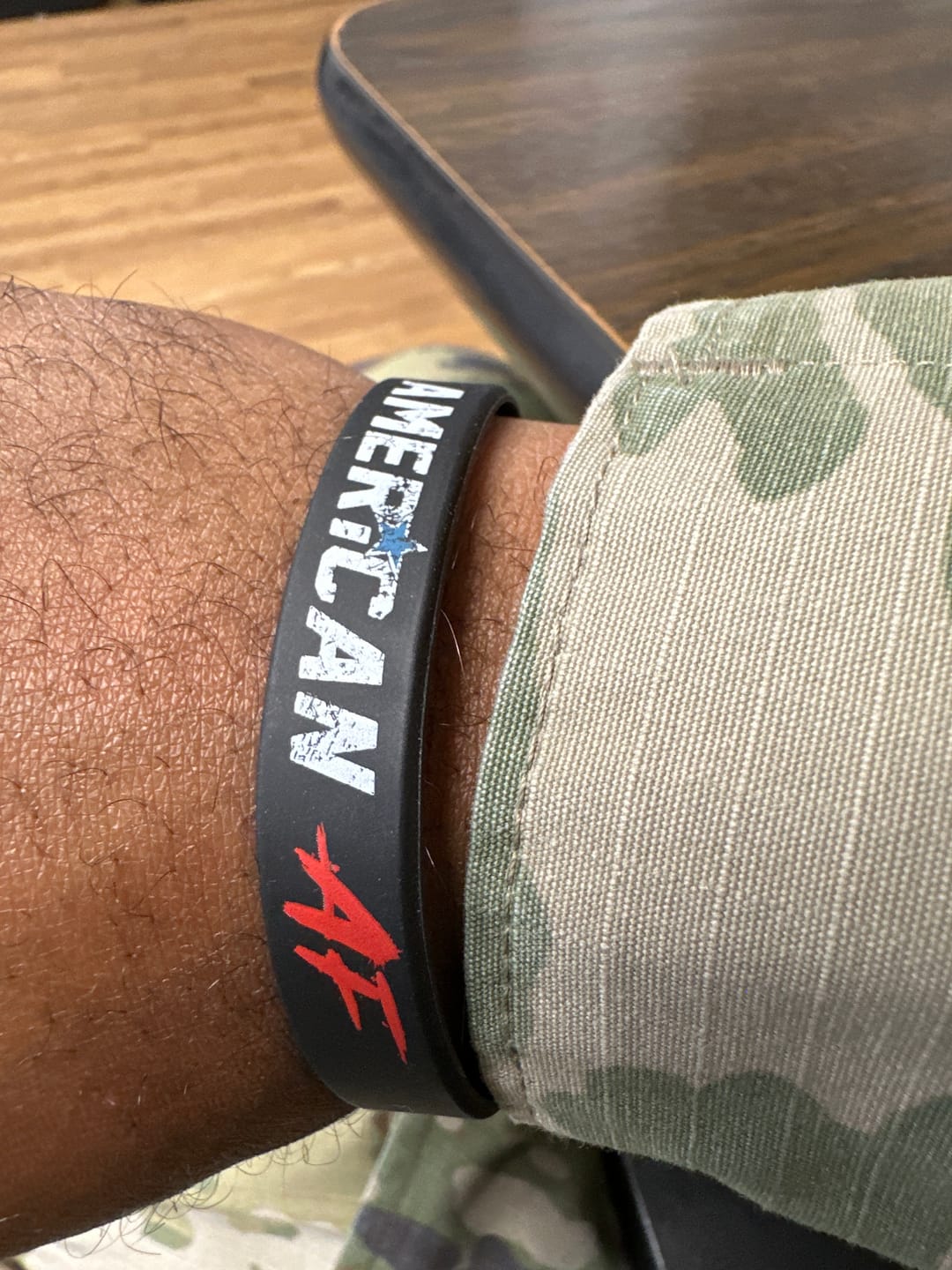 Customer photo review of American AF Wristband