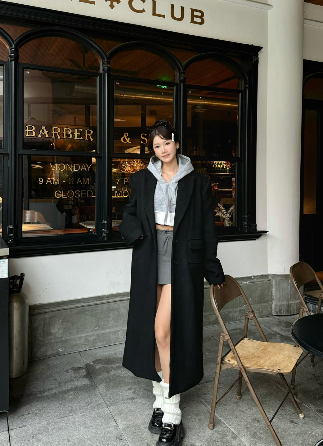 Customer photo review of WARDEN EDGE Oversized Wool Coat - Classic Longline Silhouette
