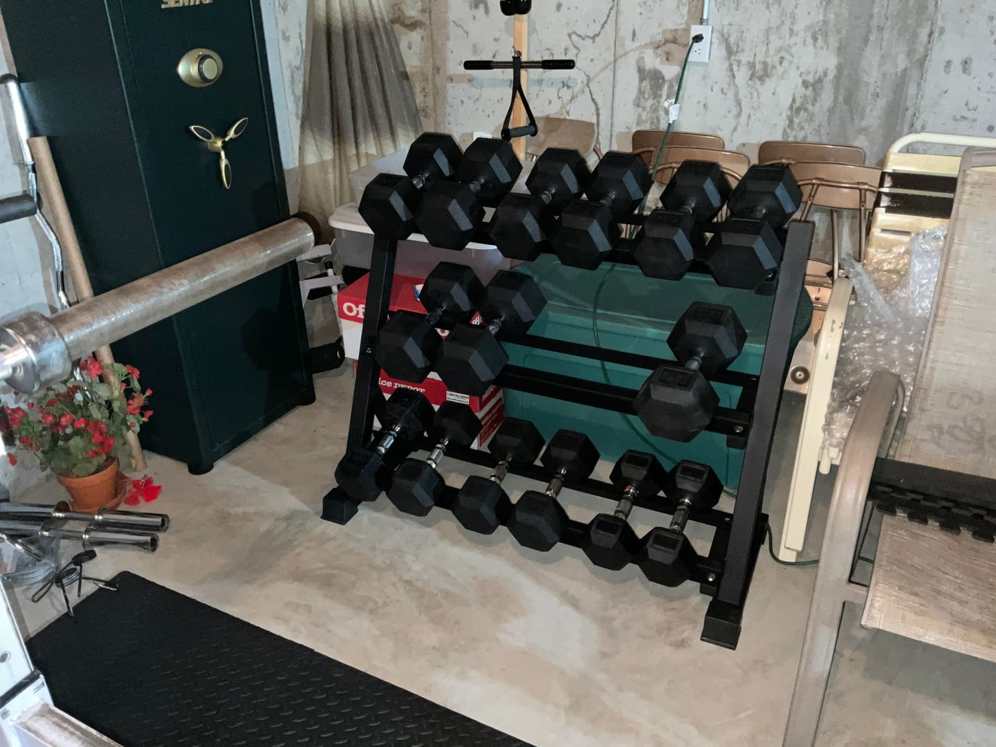 Customer photo review of RitFit 3-Tier Dumbbell Weight Rack for Home Gym