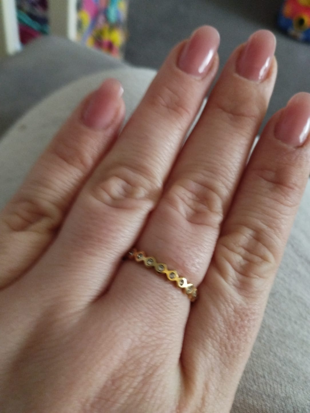 Customer photo review of Pretty Ring | 18K vergoldet