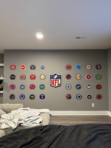 Customer photo review of National Football League Shield 3D Vintage Metal Wall Art