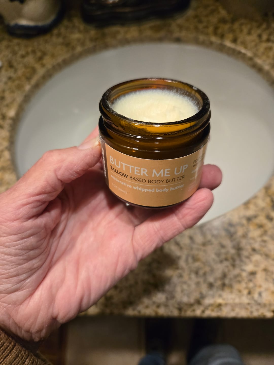 Customer photo review of Butter Me Up™ - Grass-Fed Tallow Based Body Butter