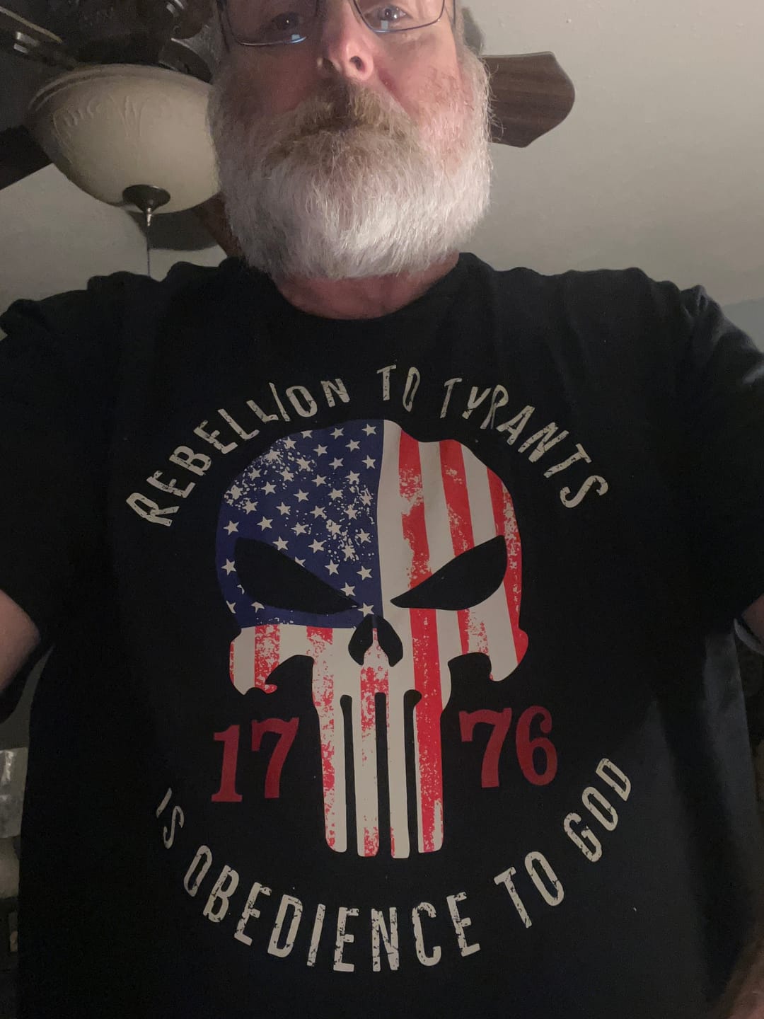 Customer photo review of Rebellion To Tyrants T-Shirt