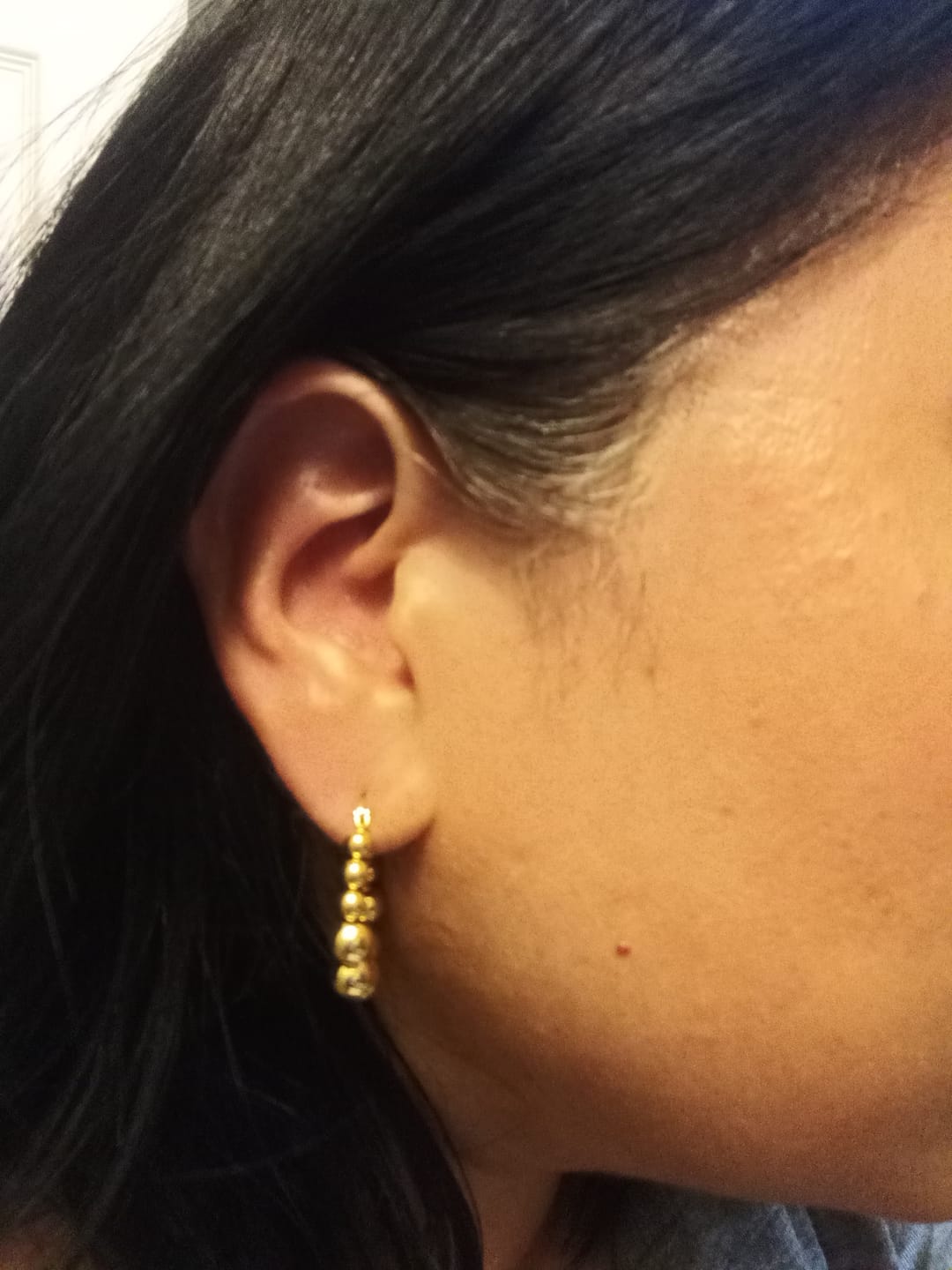 Customer photo review of Arracadas Pom