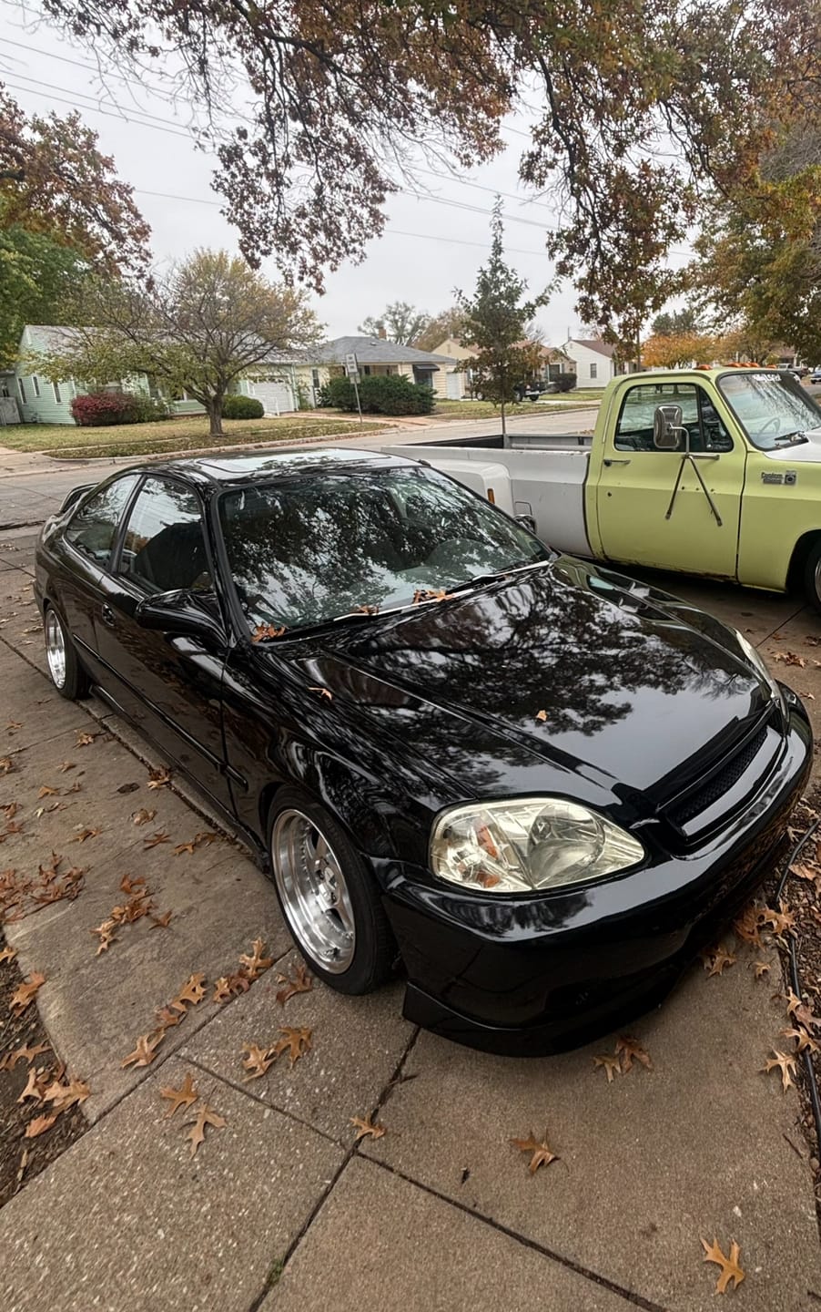 Customer photo review of High Glossy Paint Black Vinyl Wrap