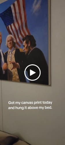 Customer video review of United We Stand - Print
