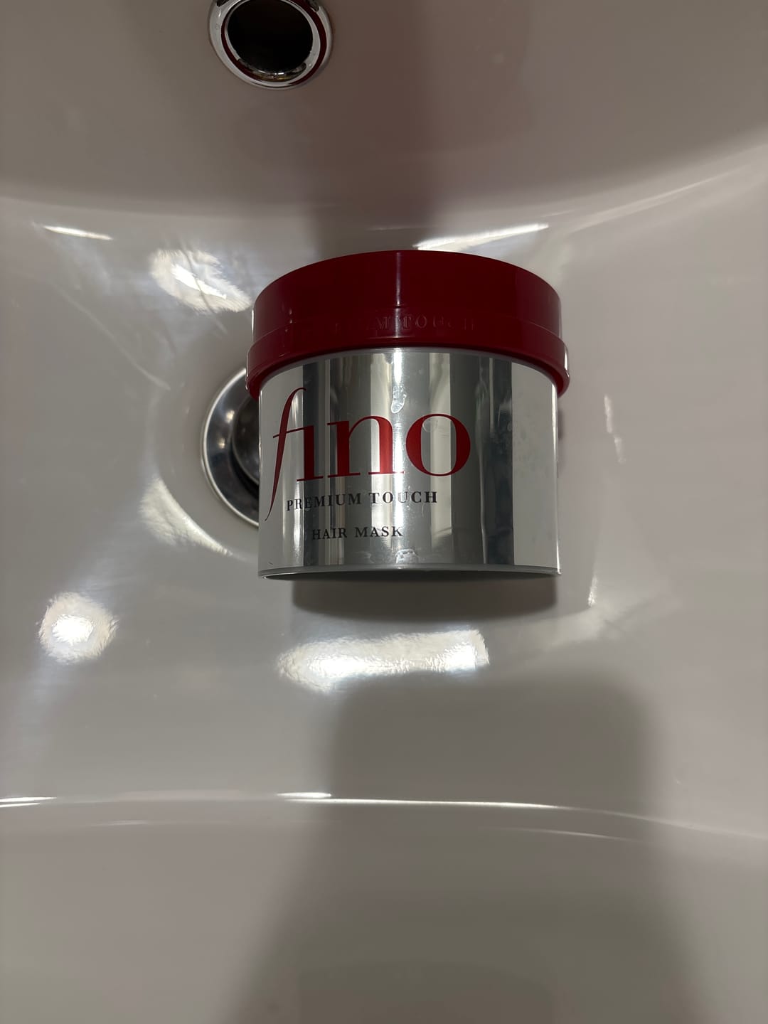 Customer photo review of Shiseido Fino Hair Mask Treatment 230g
