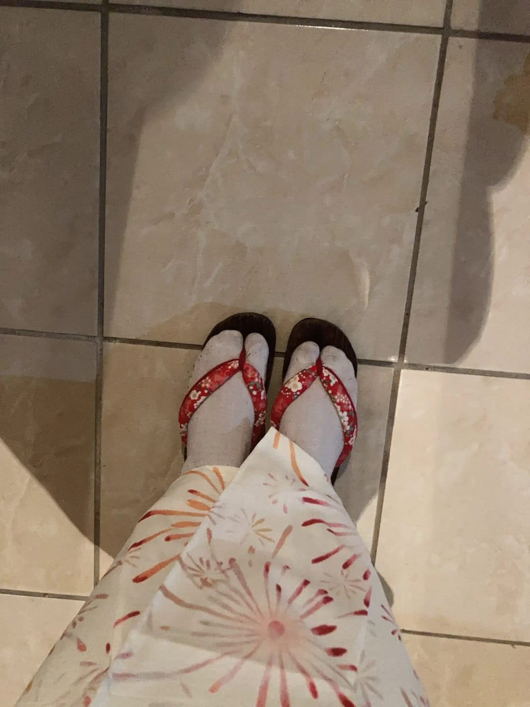 Customer photo review of Japanese Geta Flat Bottom Sandals