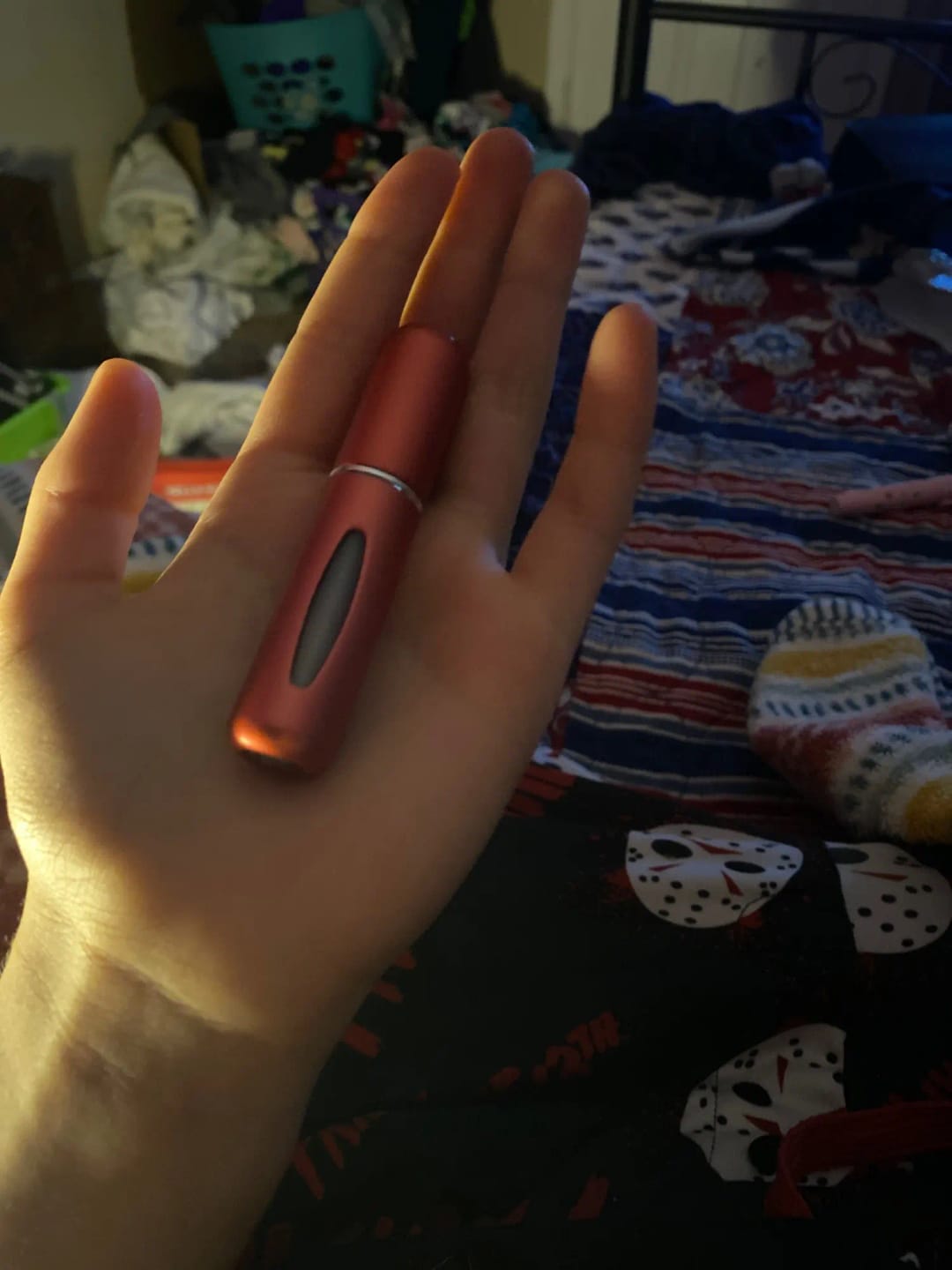 Customer photo review of Enamel-Coated Atomizer 5ml Perfume Bottle Refillable — Black | KIMLUD