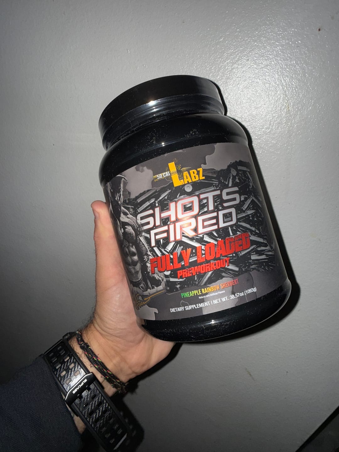 Customer photo review of SHOTS FIRED® Fully Loaded - The STRONGEST PreWorkout