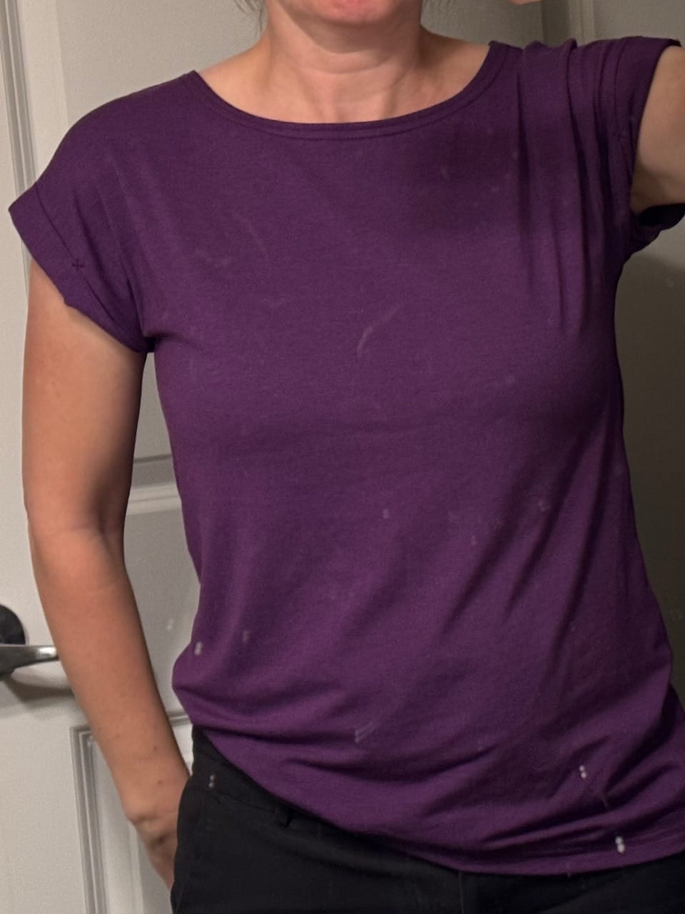 Customer photo review of *Pre-Sale* Cuff Tee