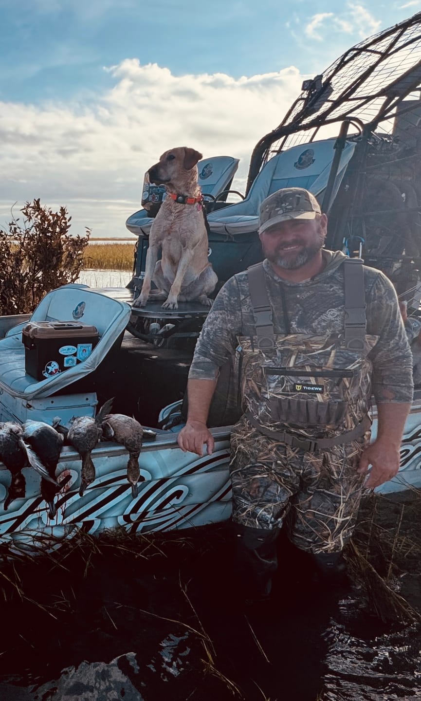 Customer photo review of AquaWade Duck Waterfowl Hunting Breathable Chest Waders