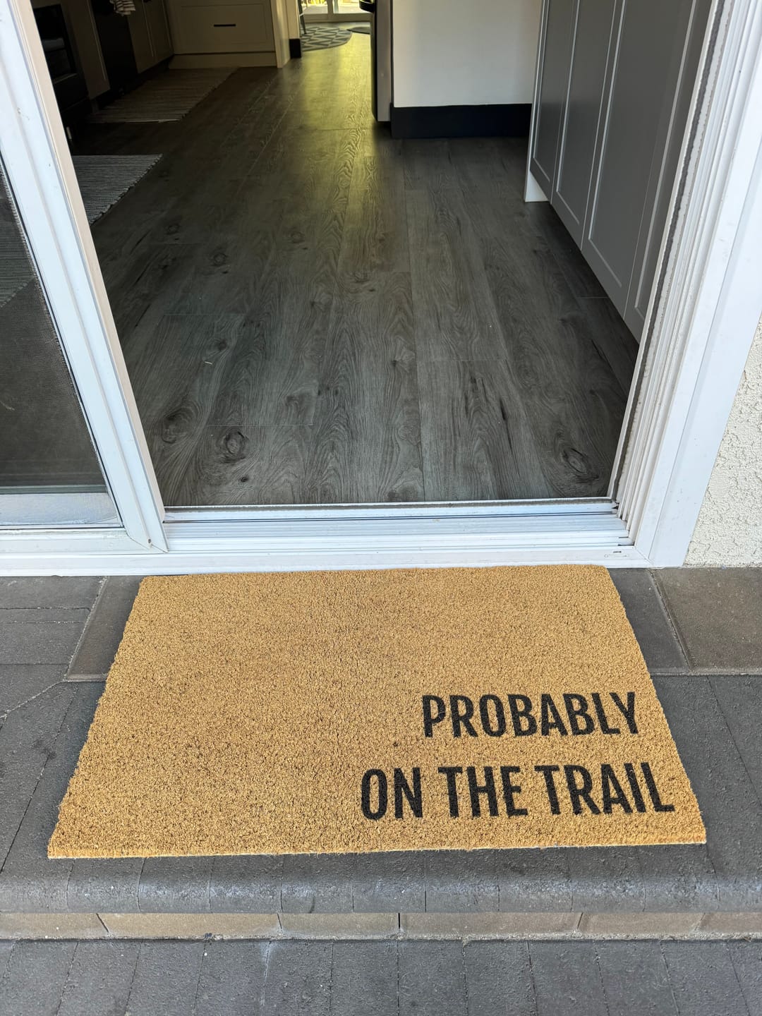 Customer photo review of Fully Personalized Entryway Doormat with Font Options