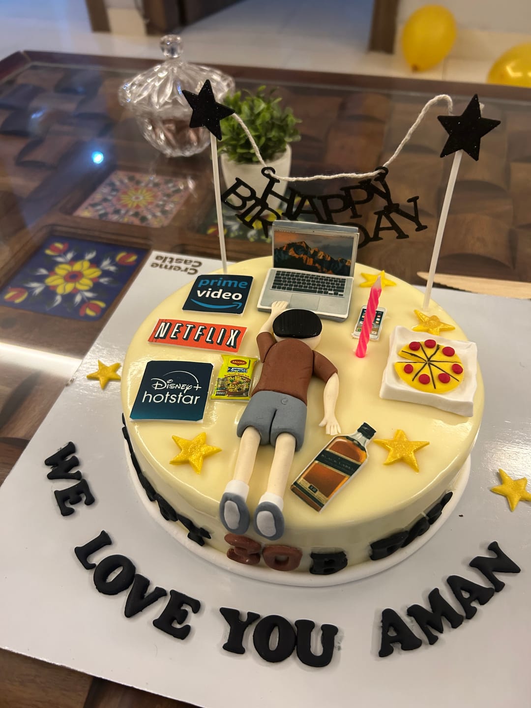Customer photo review of Lazy laptop lover cake