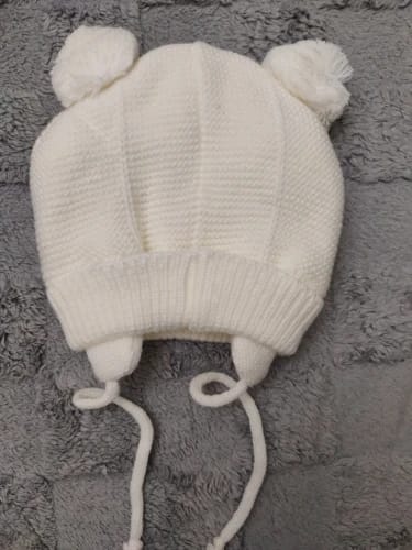 Customer photo review of Knitted Pom Pom Winter Hat