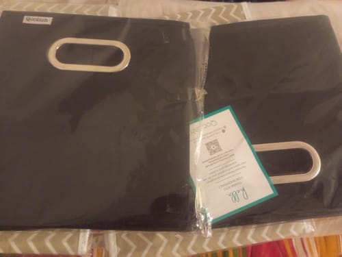 Customer photo review of Qoolish Pack 2 Storage box - Tidy up your space! (Available in 3 colours)