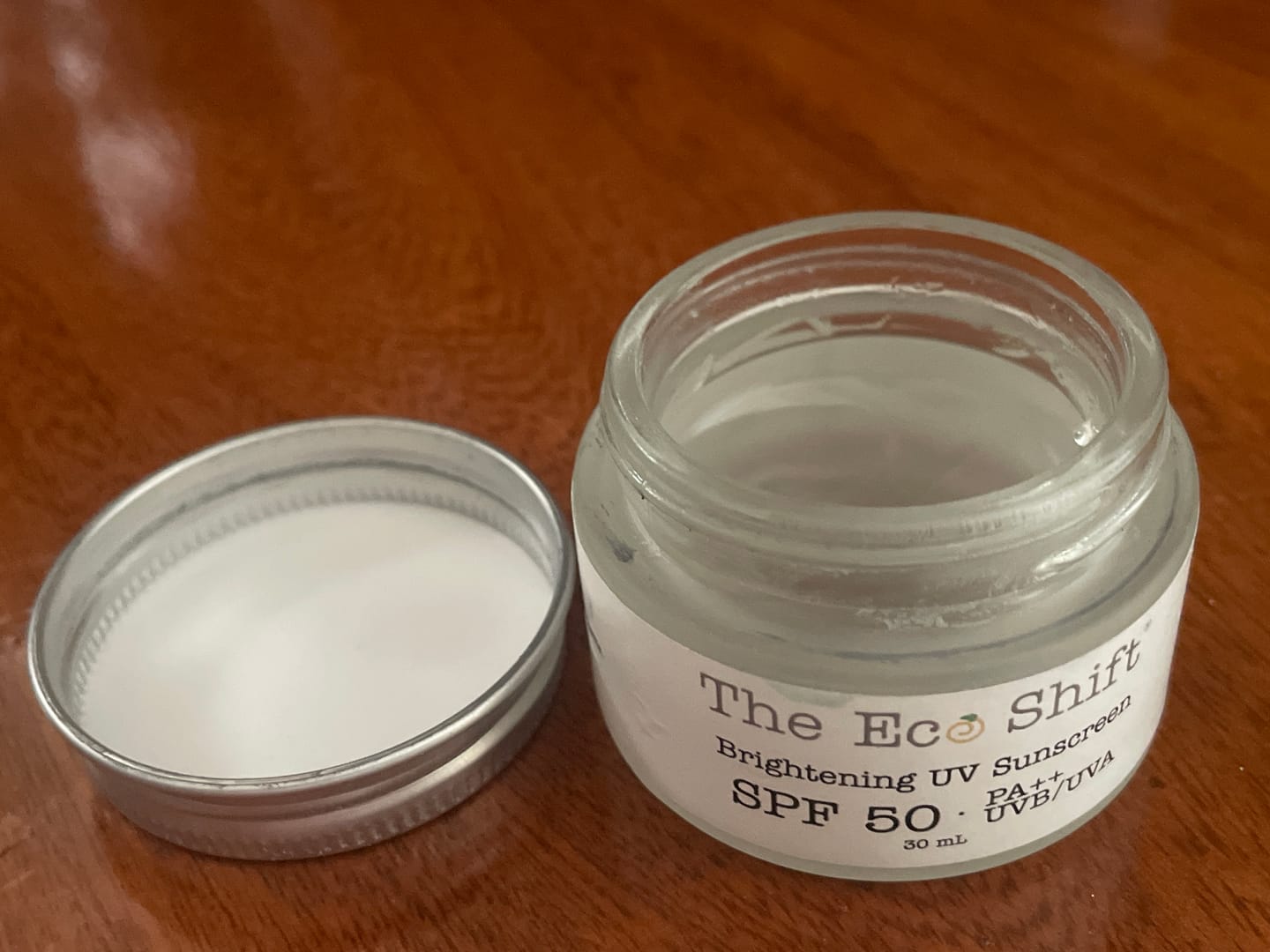Customer photo review of Brightening UV Sunscreen & Skin Primer with SPF 50