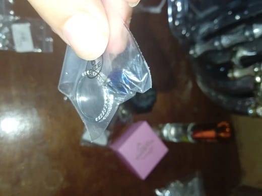 Customer photo review of Brass Heart-Shaped Ring Cubic Zirconia — Pink | KIMLUD
