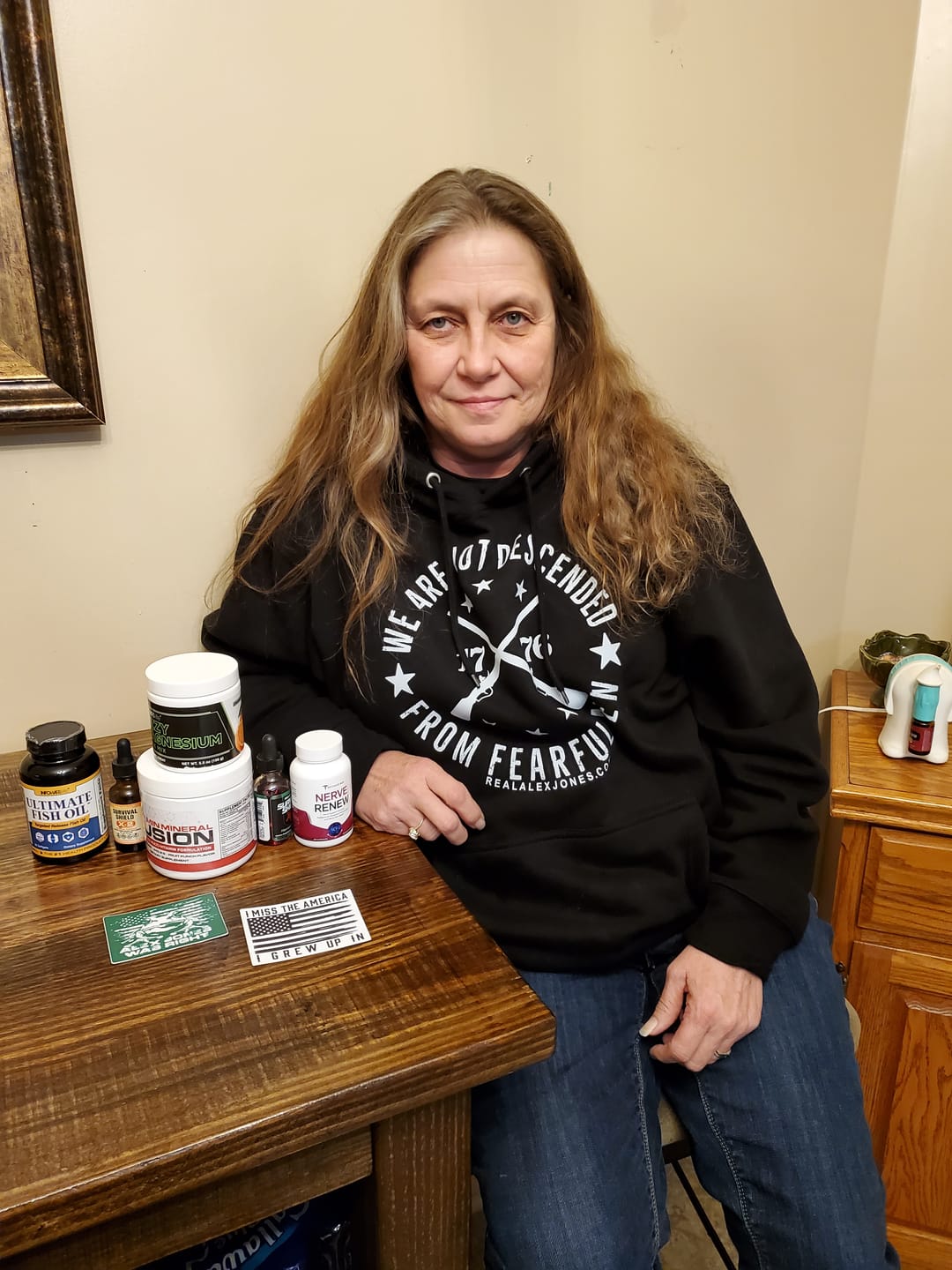 Customer photo review of Fearful Men Hoodie