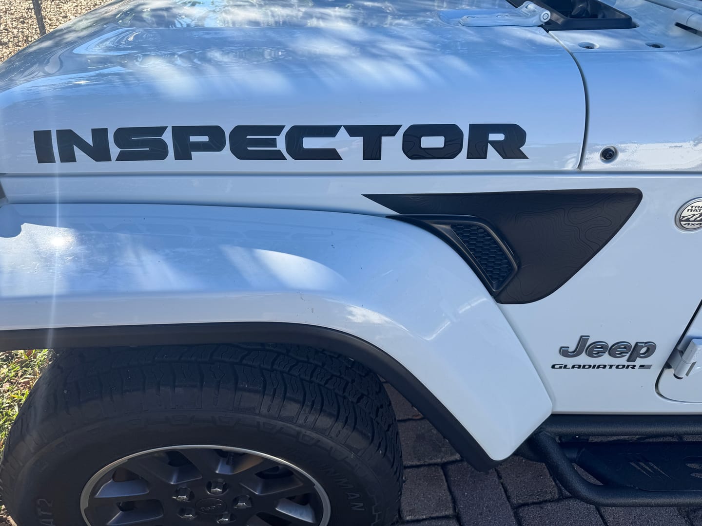 Customer photo review of Premium Fender Vent Decal Set | Black Topo - fits Wrangler JL & Gladiator JT