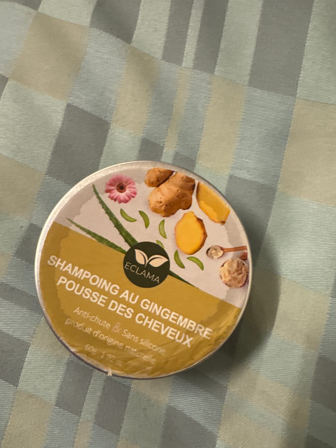 Customer photo review of Shampoing Solide Gingembre Anti chute & Pousse de cheveux - ECLAMA