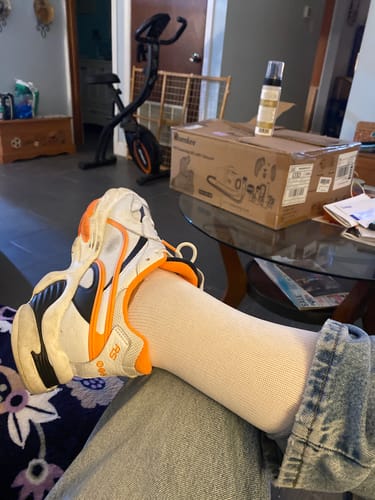 Customer photo review of Performance Eucalyptus Compression Socks