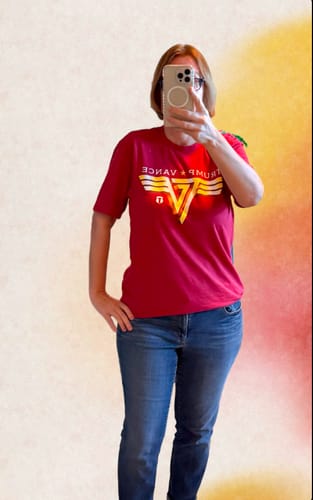 Customer photo review of TV Rocker Gold T-Shirt