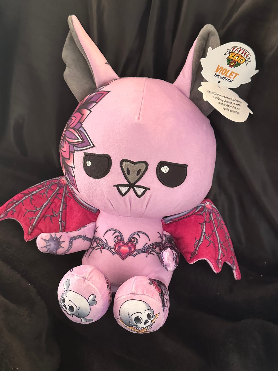 Customer photo review of Violet the Bat Plushie