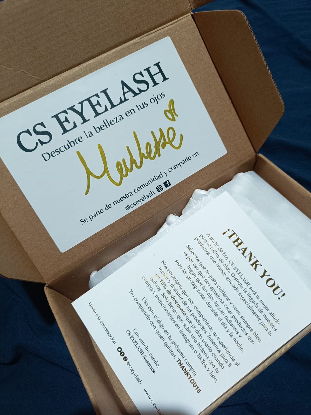 Customer photo review of CS EYELASH - Suero crecimiento de pestañas y cejas