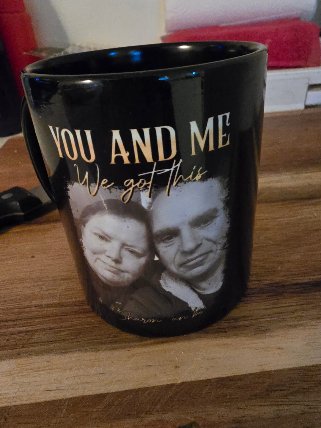 Customer photo review of You & Me We Got This Vintage 90s - Personalized Photo Mug