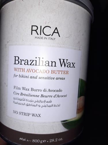 Customer photo review of Rica Brazilian Wax with Avocado Butter 800ml