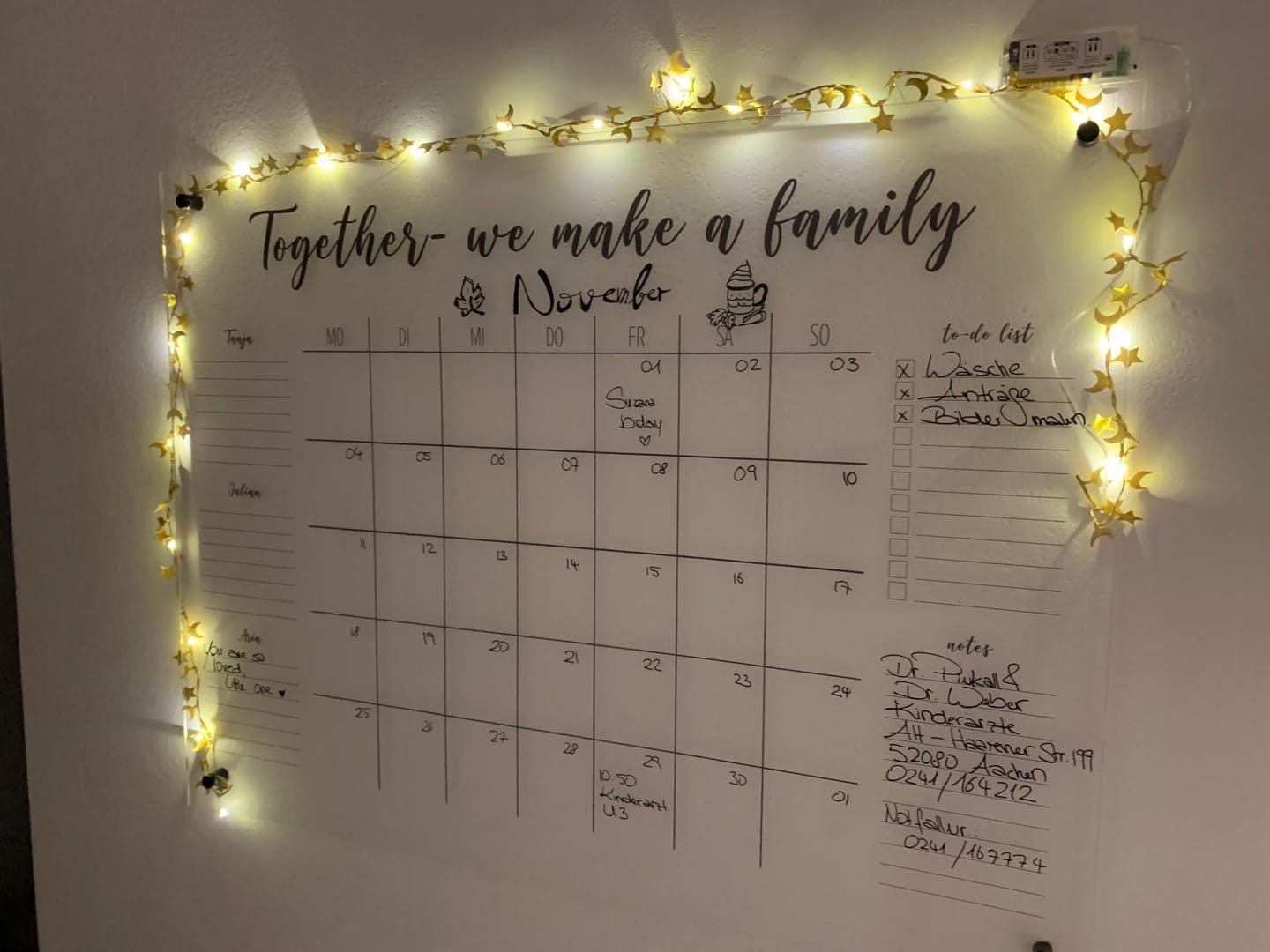 Customer photo review of 3-Namen Familienplaner