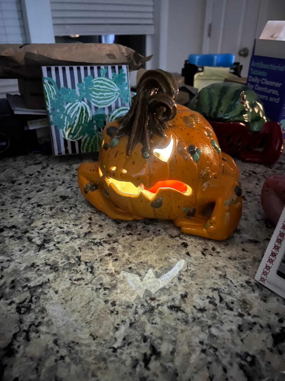 Customer photo review of Jaxson the Pumpkin Frog